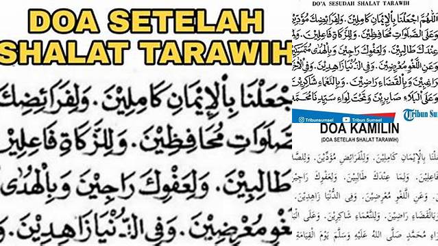 Panduan Lengkap Doa Sesudah Shalat Tarawih yang Penuh Keutamaaan