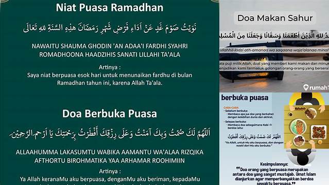Doa Makan Sahur Puasa Ramadhan