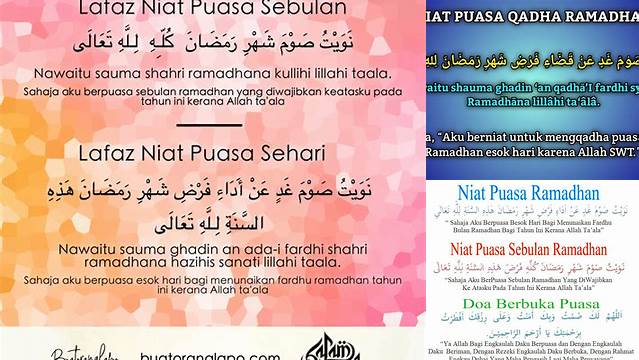 Doa Niat Ganti Puasa Ramadhan