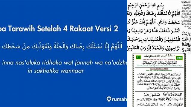 Panduan Lengkap Doa 4 Rakaat Tarawih yang Sah dan Khusyuk