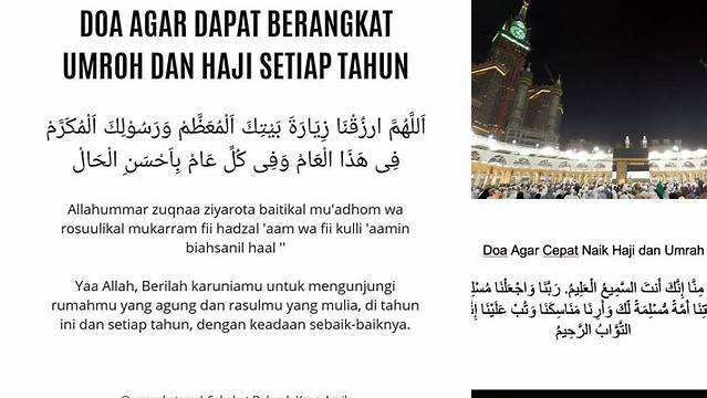 Panduan agar Cepat Naik Haji