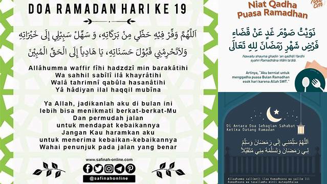 Doa Bayar Puasa Ramadhan