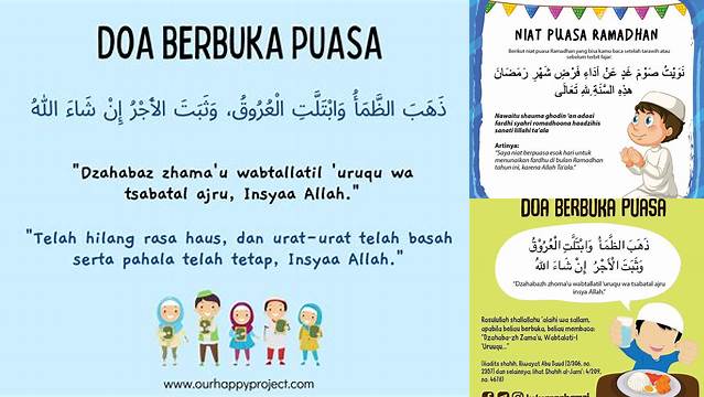 Doa Buka Puasa Kartun