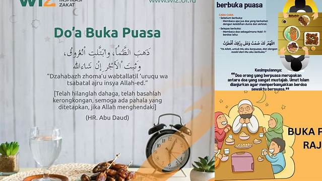 Doa Buka Puasa Rajab