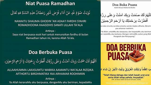 Doa Buka Puasa Ramadhan Yang Benar