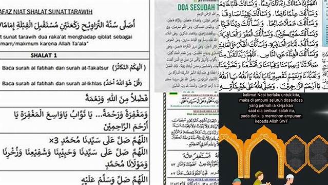 Doa di Sela Tarawih: Panduan Lengkap untuk Kekhusyukan dan Manfaatnya