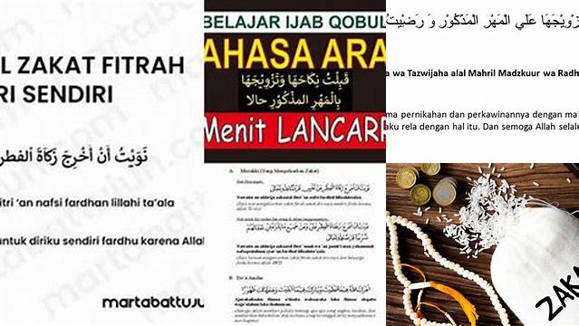 Panduan Lengkap Doa Ijab Qobul Zakat dalam Bahasa Arab