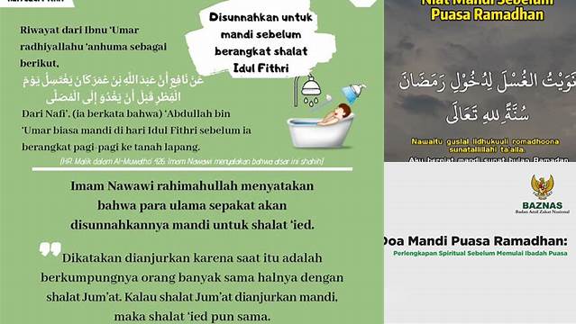 Doa Mandi Sebelum Puasa Ramadhan