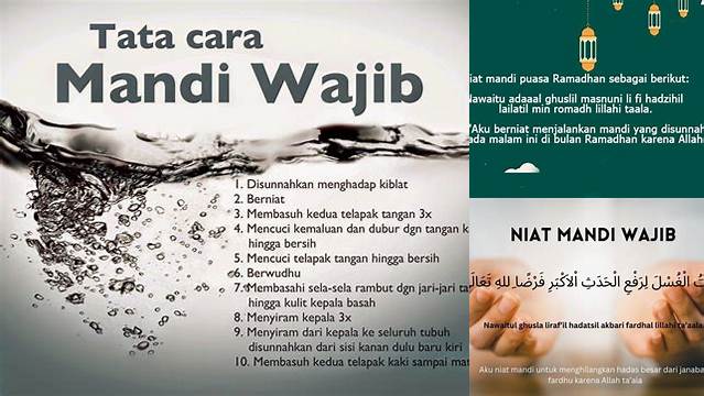 Doa Mandi Wajib Puasa