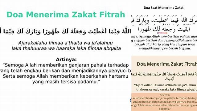 Panduan Doa Menerima Zakat Fitrah: Makna dan Keutamaannya