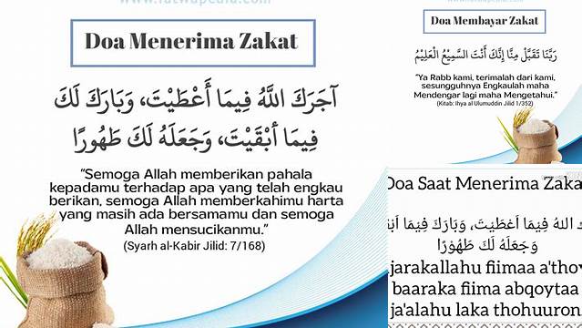 Panduan Doa Menerima Zakat Mal yang Benar dan Mustajab