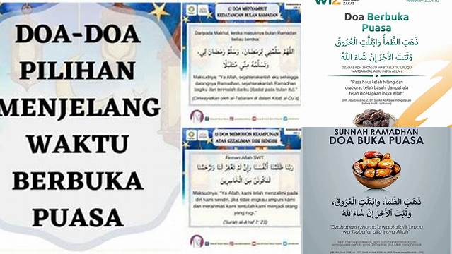 Doa Menjelang Buka Puasa
