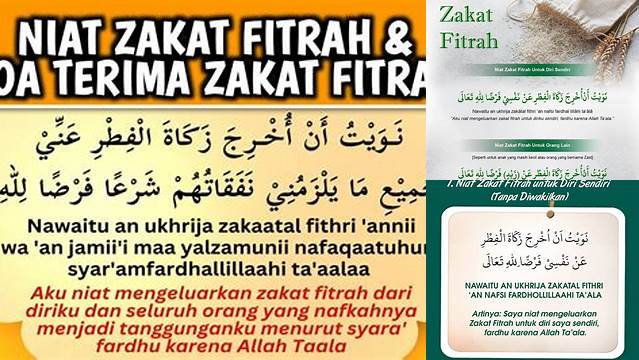 Panduan Doa Niat Zakat Fitrah, Cara Bayar yang Benar dan Sah