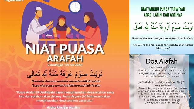 Doa Niat Puasa Arafah