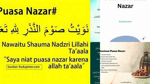 Doa Puasa Nazar