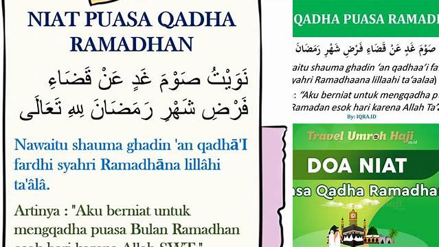 Doa Puasa Qadha Ramadhan