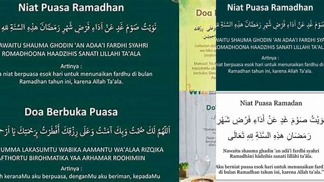 Doa Puasa Qodo