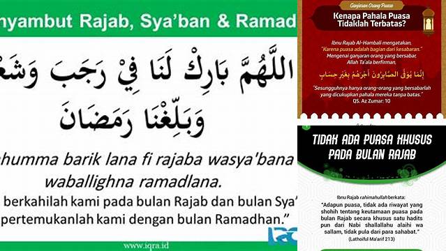 Doa Puasa Rajab