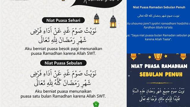 Doa Puasa Ramadhan Sebulan Penuh
