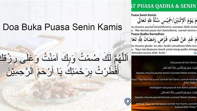 Doa Puasa Senin