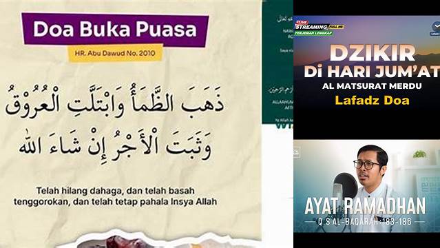 Doa Puasa Sura