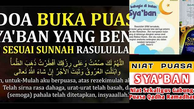 Doa Puasa Sya Ban