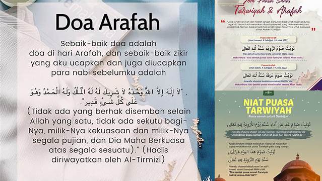 Doa Puasa Tarwiyah Dan Arafah