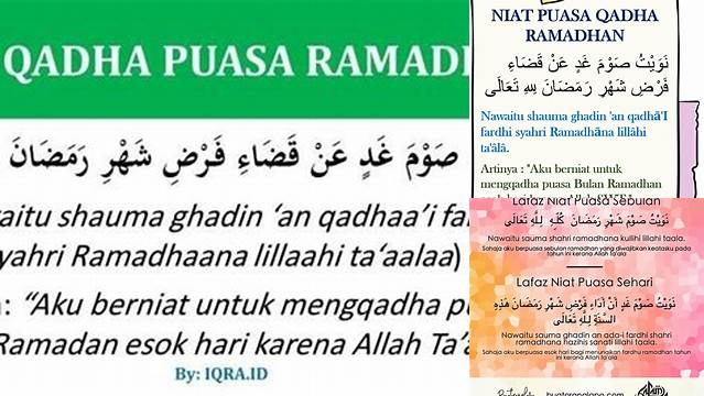 Doa Qadha Puasa