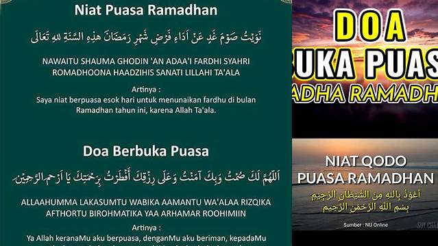 Doa Qodho Puasa Ramadhan