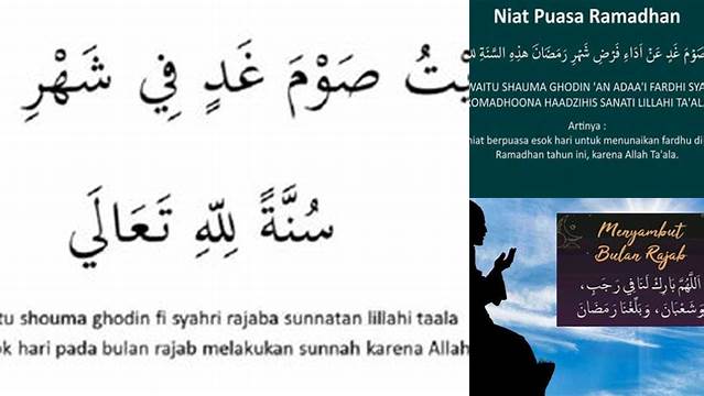 Doa Sahur Puasa Rajab