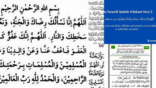 Panduan Doa Setelah 4 Rakaat Tarawih, Rahasia Ampunan dan Pahala Berlimpah