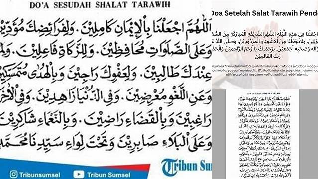 Amalkan ini: Doa Setelah Salat Tarawih agar Makin Berkah