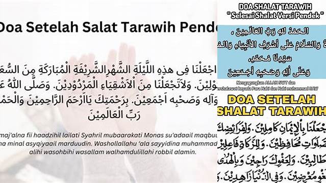 Cara Mengamalkan Doa Setelah Tarawih Pendek yang Benar