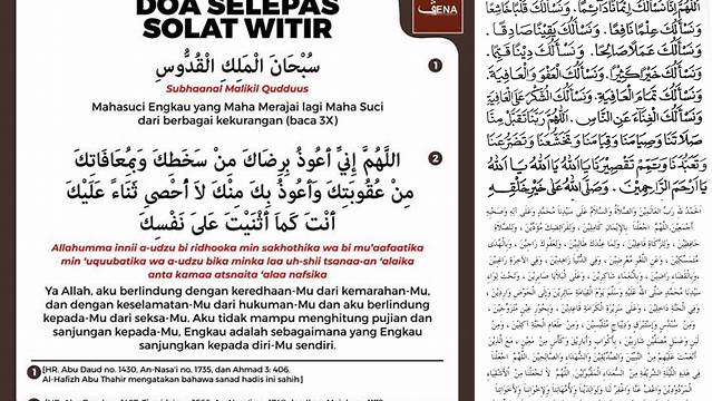 Doa Solat Tarawih