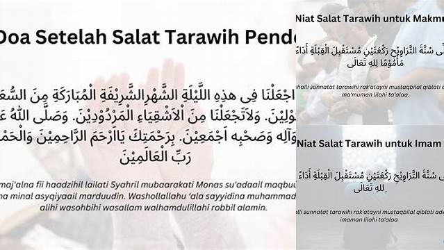 Panduan Doa Tarawih Pendek Latin: Makna, Keutamaan, dan Cara Membaca