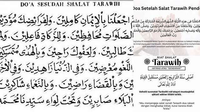 Panduan Lengkap Doa Tarawih Sendiri: Tata Cara, Keutamaan, dan Tips Praktis