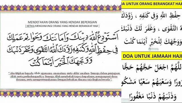 Cara Doa yang Baik untuk Orang yang Berangkat Haji