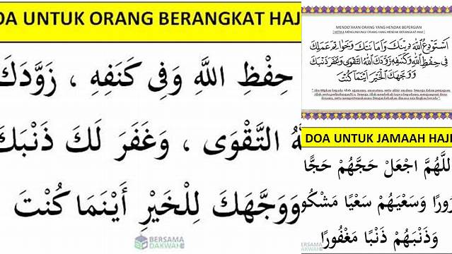 Doa Untuk Yang Mau Berangkat Haji