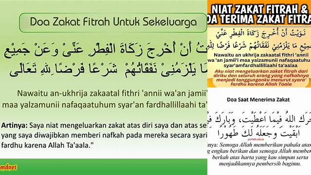 Cara Baca Doa Zakat Fitrah Arab Sesuai Sunnah