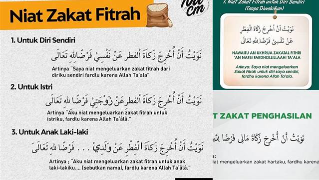 Cara Membaca Doa Zakat Fitrah Diri Sendiri