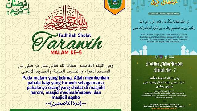 Panduan Lengkap: Raih Fadhilah Sholat Tarawih Malam ke-8