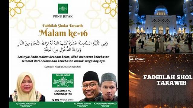 Panduan Lengkap Fadhilah Tarawih Malam ke-16