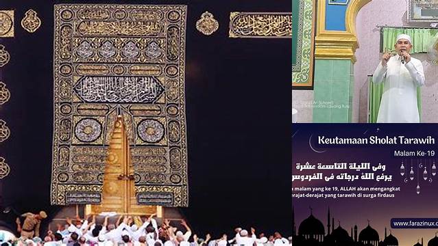 Panduan Tarawih Malam ke-19: Keutamaan dan Manfaatnya