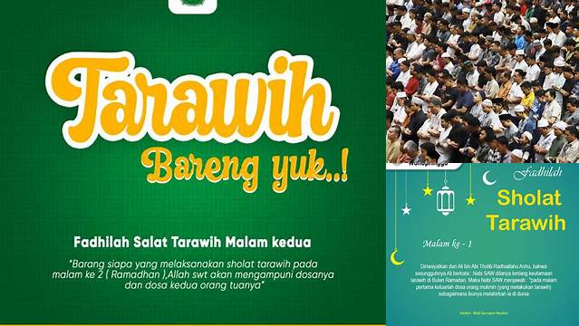 Rahasia Fadhilah Tarawih Malam ke-2 yang Perlu Diketahui