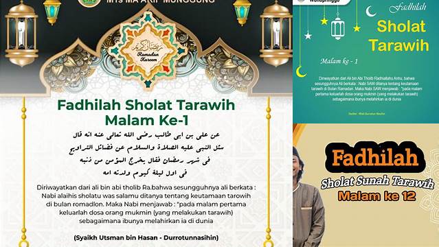 Panduan Lengkap Fadilah Shalat Tarawih: Panduan, Tips, dan Manfaatnya