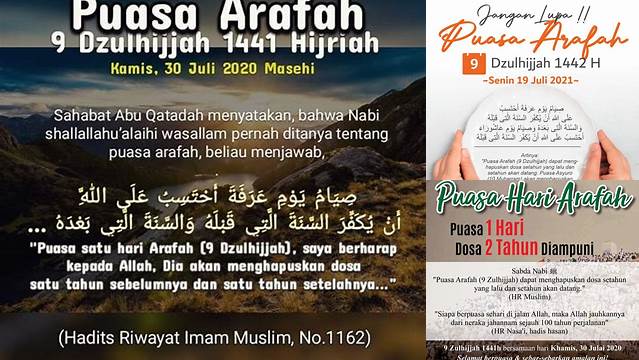 Hadits Puasa Arafah