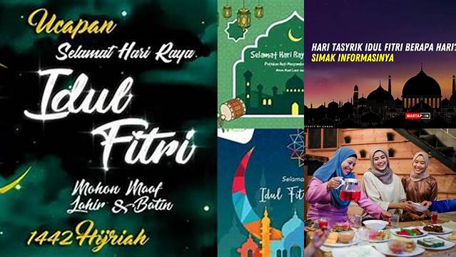 Hari Tasyrik Idul Fitri Berapa Hari