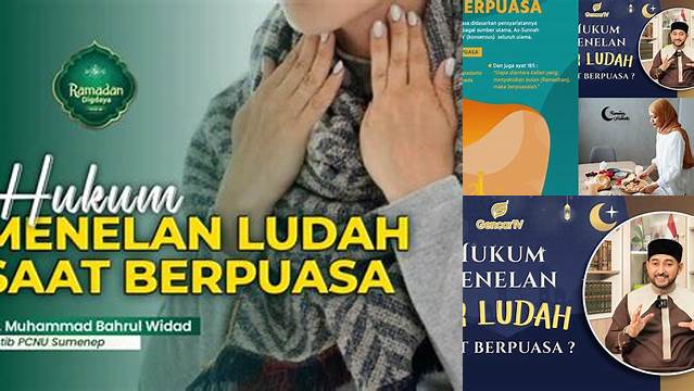 Hukum Menelan Ludah Saat Puasa