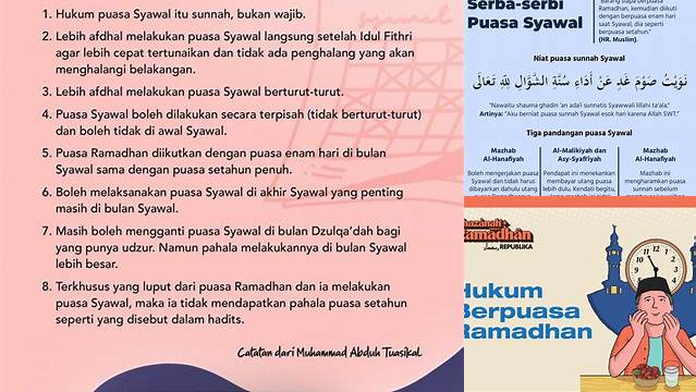 Hukum Puasa 1 Syawal