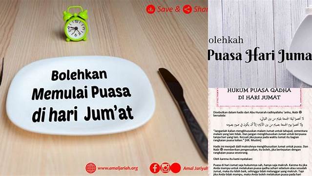 Hukum Puasa Hari Jumat